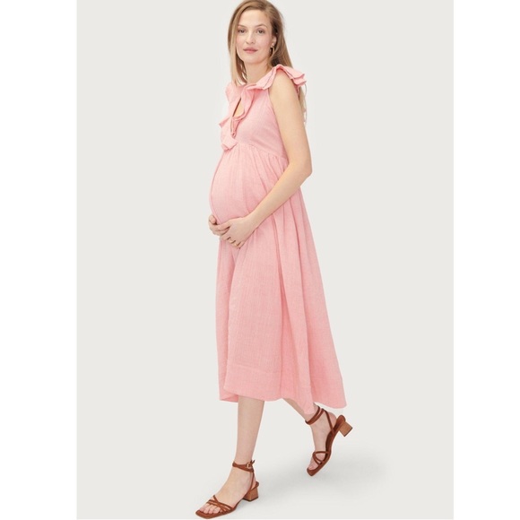 NWT Hatch Sarah Dress in Peony Pink - Picture 4 of 5